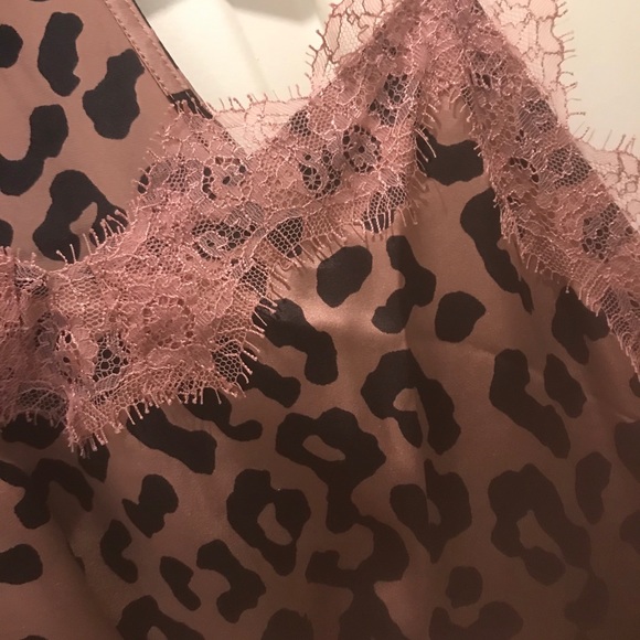 Cami NYC Silk Lace Trimmed Leopard Camisole Tank - Picture 5 of 9